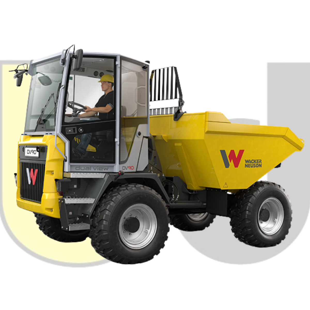 Wacker Neuson DV90 - 9 Ton Cabbed Straight Tip Dumper