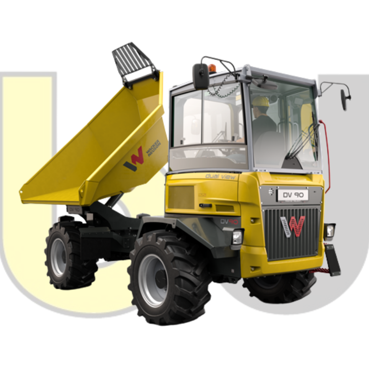 Wacker Neuson DV90 - 9 Ton Cabbed Swivel Tip Dumper