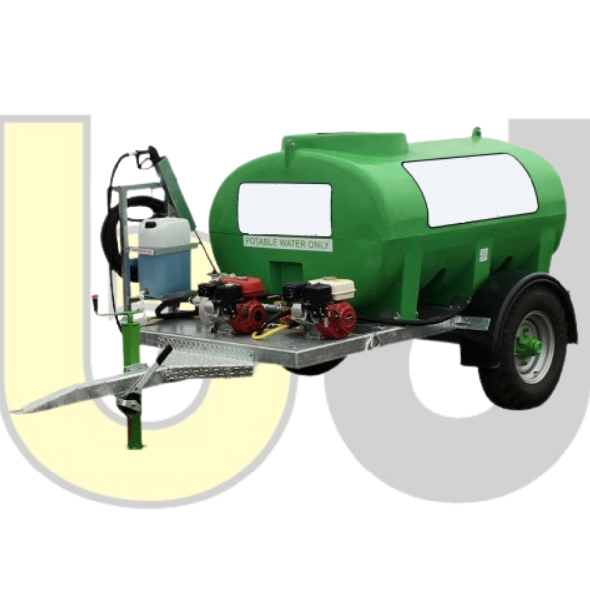 Towable Dust Supression Unit with Bowser & Power Washer