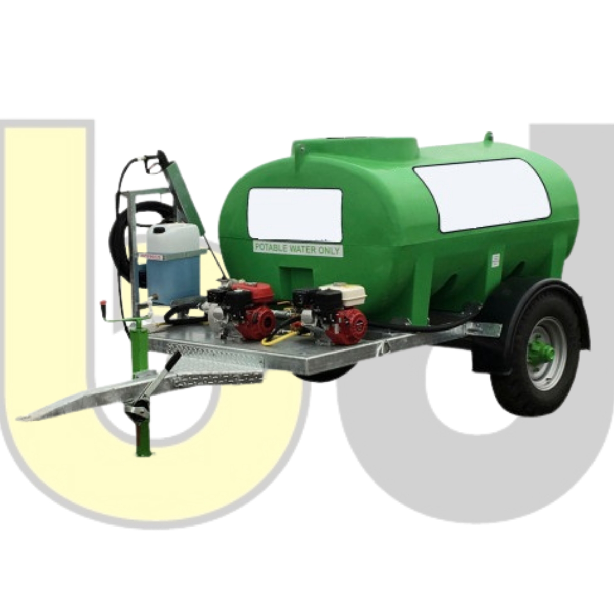 Towable Dust Supression Unit with Bowser & Power Washer
